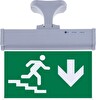 Evimdeyokyok SG071-A4 Çift Yönlü Acil Yönlendirme Armatürü - Askı Aparatlı Merdiven Aşağı