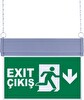 Evimdeyokyok SG051-A2 Çift Yönlü Acil Yönlendirme Armatürü Zincirli Exit Çıkış Aşağı