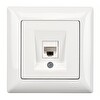 Günsan Visage Beyaz Tekli Data Prizi (RJ45 Cat6)