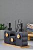 Cooker 3'lü 300 ML Seramik Bambu Standlı Banyo Seti CKR3883
