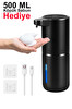 Greentech GT-SD03S Sensörlü USB Şarjlı Köpük Sabunluk Siyah