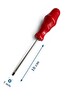 Bay-Tec MK4466 5X100 MM Tekli CRV Yapılı Ergonomik Saplı Mıknatıslı Düz Tornavida