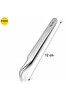 Piyatech TS-15 Eğri Uçlu Paslanmaz Çelik Cımbız 12CM