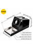 Piyatech Sünger Yuvalı Metal Havya Sehpası ve Lehimleme Standı - 16x7x7.5 CM Siyah
