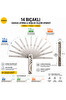 Piyatech Paslanmaz Çelik 14 Bıçaklı Tamir Takımı 1.0 - 1.5 - 2.0 MM