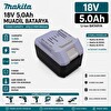İnfostar Makita 18v 5Ah  18V BL1813G BL1820G BL1811G MDF452DWEG-MDF452DZ-MT071E - MT071D ile Uyumlu Muadil Matkap Bataryası