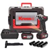 Kress KUB30.2SET 20V 4.0Ah Çift Akülü Kömürsüz Profesyonel Şarjlı Somun Sıkma - 4 Parça Derin Lokma Seti