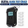 Valkyrie Dijital Alkol Test Cihazı 5 Ağızlıklı LCD Ekranlı LED Işıklı 3 AAA Pilli Taşınabilir Alkolmetre