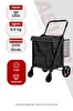 Asvera 60 Litre Katlanabilir Pazar Arabası Çantalı Alışveriş Arabası