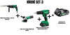 Hikoki Set-3 (830 W 26 MM 3.2 J SDS PLUS KIRICI DELİCİ+730 W 115 MM ELEKTRİKLİ AVUÇ TAŞLAMA+50 NM AKÜLÜ DARBELİ VİDALAMA MATKAP)
