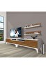Decoraktiv Eko 220R MDF Gold TV Ünitesi - Beyaz Ceviz