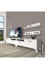 Decoraktiv EKO 220R MDF Silver Parlak Beyaz TV Sehpası