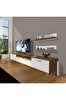 Decoraktiv EKO 220R SLM Ceviz - Beyaz TV Sehpası