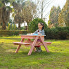 Mandu Kum Havuzlu Ahşap Çocuk Piknik Masası