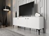 Wood'n Love Bello 160 CM Metal Ayaklı TV Ünitesi - Konsol - Beyaz - Siyah