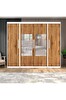 Yılwood İki Taraflı Boydan Kapaklı Orta 60x140x60 CM Parlak Beyaz UD Sürgülü Gardırop