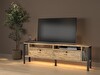 Wood'n Love uce Plus Eko Led Işıklı Dolaplı Metal Ayaklı Minifiksli TV Ünitesi 160 CM