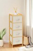 DigitHome Bambu 4 Çekmeceli Dolap Organizer Çok Amaçlı Düzenleyici Şifonyer DB-0014