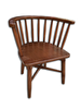 Bengi Ticaret 17964 Klasik Model Kayın Retro Bambu Ayak Parlak Ceviz Sandalye