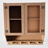 Bengi Ticaret Hobi Adn Model 90350 Ecza Dolap İki Kapaklı Kupaklı Ahşap Mdf Ham El Yapım