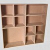 Bengi Ticaret Hobi Adn 90355 Model Kupa Şişe Kavanoz Koyma Rafı Ahşap Mdf Ham El Yapım