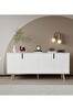 VM Vertex Mobilya Latina Ahşap Ayaklı Modern Konsol 180 CM Beyaz