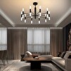 Avize Pazarı Ledli Plafonyer Modern Aydınlatma Siyah Sarkıt Ledli Salon Avize