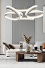 Avize Pazarı Yüksek Aydınlatmalı Kalın Kasa Papatya Model Beyaz Led Avize