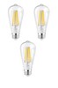 Rutter RT-11201 6W Armut Rustik Led 6500K Flamentli Vintange Beyaz Ampul 3 Adet
