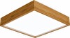 Öndermob Dekoratif Enerji Tasarruflu Tavan Paneli 6500k Beyaz Işık 60x60 CM Ahşap LED Tavan Lambası
