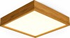 Öndermob Doğal Ahşap LED Panel Aydınlatma 60x60 CM 3200K Gün Işığı  Kare Tavan Avize