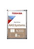 Toshiba N300 HDWG480UZSVA 8 TB 7200 Rpm 256 MB Sata3 3.5" Nas Harddisk