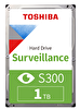 Toshiba S300 Surveillance HDWV110UZSVA 1 TB 5400 Rpm 64 MB Sata3 3.5" 7/24 Güvenlik Harddisk