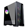 Frisby FC-9455G Vetro 850W 80+ Bronze 4x120MM RGB Fan Temperli Cam USB 3.0 ATX Mid-Tower Gaming Kasa