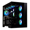 BitFenix MH100 750W 80+ Bronze PSU 4x120mm FRGB Fan ATX Temperli Cam Siyah Gaming (Oyuncu) Kasa