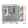 James Donkey Stark S800 4xARGB Temperli Cam ATX Beyaz Gaming (Oyuncu) Kasa