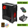 Green Striker Midtower Gaming Bilgisayar Kasası (3×120mm Fan 6 Fan Desteği Siyah) – 600W 80+ Bronze PSU Dahil