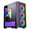 Power Boost PB-P2252BP USB 3.2 ARGB mATX Mid Tower Siyah Kasa