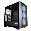 Rampage Craft Black USB 3.2 ARGB ATX Mid Tower Siyah Kasa