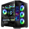 BitFenix Digital T10 EF 850W 80+Bronze 8.8"ARGB USB 3.1 ATX Mid Tower Siyah Kasa BFC-KT10EFBBK850-4A