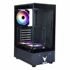 Vento VG2803F 650W 80+ Bronz USB 3.2 RGB ATX Mid Tower Bilgisayar Kasası - Siyah