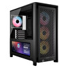 Corsair Frame 4000D LCD RS 4x120MM ARGB Fan Mesh Temperli Cam USB 3.2 Premium Mid Tower E-ATX Dokunmatik Ekranlı Gaming Kasa Siyah