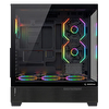 Rampage Hydra V5 750W 80+ Bronze Tempered Glass 6x12 CM ARGB Siyah ATX Gaming Kasa