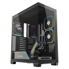 Fazeon F14 750W 80+ Bronze Tempered Glass Mesh 4x ARGB Fanlı Type-C Siyah ATX Bilgisayar Kasası