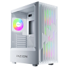 Fazeon F18 650W 80+ Bronze Tempered Glass Mesh 4x ARGB Fanlı USB 3.0 Beyaz E-ATX Bilgisayar Kasası