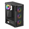 Fazeon F11 750W 80+ Bronze Tempered Glass Mesh 4x RGB Fanlı Siyah ATX Bilgisayar Kasası