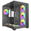 Rampage ARES 750W 80+ Bronze 12 CM ARGB Fan Tempered Glass Mid-T Siyah Oyuncu Bilgisayar Kasası