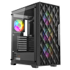 Fazeon F7 650W 80+ Bronze Tempered Glass Mesh 4x RGB Fanlı Siyah ATX Bilgisayar Kasası