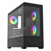 Frisby Tundra FC-9585G 750W 80+ Bronz USB 3.2 ARGB eATX Mid Tower Siyah Kasa