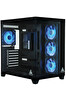 Aerstone Gaming Neon 750W Panoramik Akvaryum Oyuncu Bilgisayar Kasası